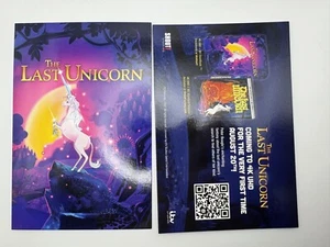 SDCC 2024 EXCLUSIVE Shout! The Last Unicorn Promo Post Card - Picture 1 of 1