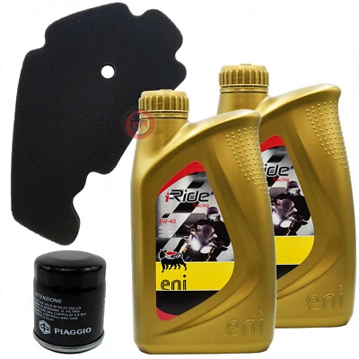 ENI – PIAGGIO TAGLIANDO 2L ENI i-RIDE 5w40 FILTRO ARIA OLIO PIAGGIO BEVERLY TOURER 250 2008/09