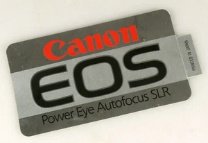 PRL) CANON EOS POWER EYE AUTOFOCUS SLR ADESIVO COLLEZIONE STICKER COLLECTION - Imagen 1 de 1