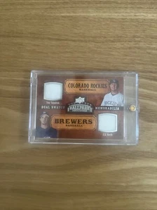 2008 Ballpark Collection Dual Swatch Memorabilia Troy Tulowitzki JJ Hardy #173 - Bild 1 von 2