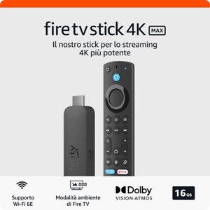 Nuovo Fire TV Stick 4K Max Di Amazon | Dispositivo per Lo Streaming Con Supporto