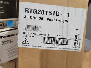 Rheem 36" L Vent 3"x5" Stainless Steel Concentric Venting/ Indoor Tankless Gas - Picture 1 of 5