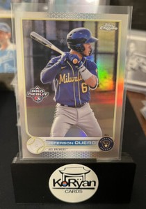 2022 Topps Pro Debut Chrome Refractor #PDC-6 Jeferson Quero #d 95/99 Brewers