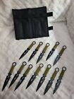 Whetstone Cutlery 12 Piece Set S-Force Kunai Knives w/ Carrying Pouch.