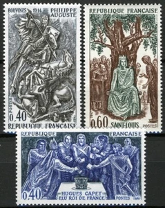 France 1967, Famous names from French History II set VF MNH, Mi 1604-06 1,4€ - Picture 1 of 1