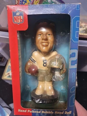 Dallas Cowboys Troy Aikman Base Azul Bobblehead en Caja Bobble Doble Foto 1 de 3