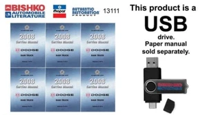 2008 Dodge DR Ram 1500/2500/3500 Truck Shop Service Repair Manual USB w/ Diesel - Picture 1 of 3