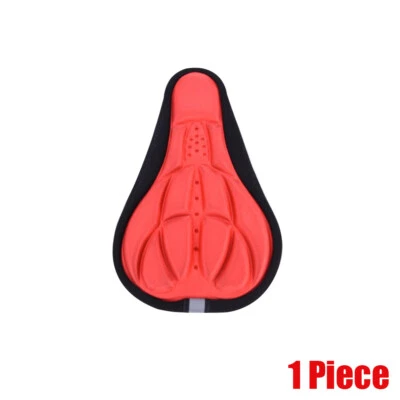 1x Funda de asiento de sillín 3D para bicicleta Almohadilla cómoda suave Almohadilla de cojín Transpirable Foto 1 de 4