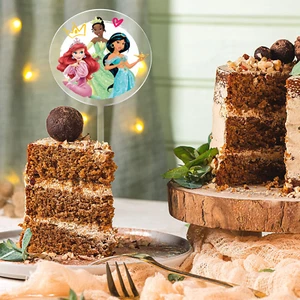 Cake Topper Torte Geburtstag Mädchen Disney Prinzessinnen Ariel Tiana Jasmin - Bild 1 von 3