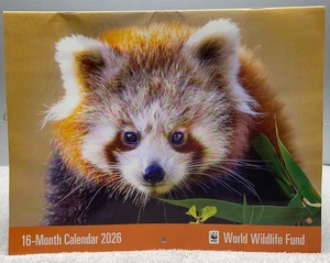 NWOT World Wildlife Fund 16-Mo. Wall Calendar, 9/2025 - 12/2026, 11"T x 8 1/2"W - Picture 1 of 18