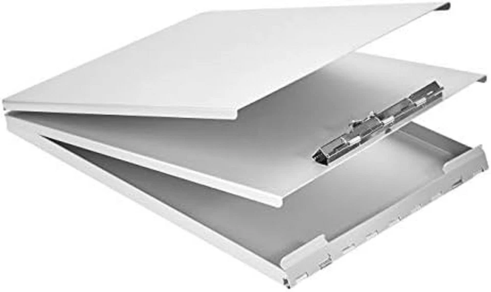Metal Clipboard Case With Storage Box Aluminum Snapak Form Holder Self-Locking - Image 1 of 4