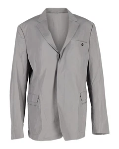 Chaqueta Prada de un solo pecho en algodón gris - Imagen 1 de 3