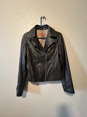 Chaqueta Moto Vintage EMU Lana Merino Piel de Oveja Genuina Foto 1 de 4