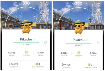Pokémon Go Shiny Pikachu Summer Hat - Den Haag Netherlands Background -Trade PTC