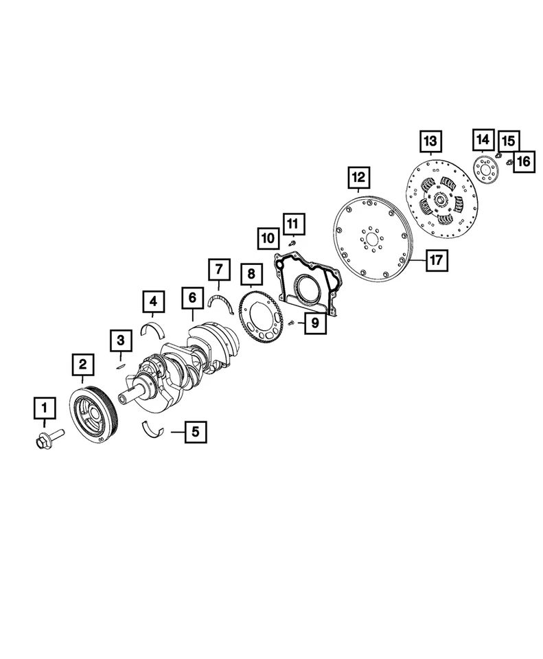 Genuine Mopar Damper 5062472AC - Image 1 of 2