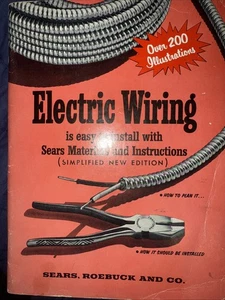 Electric Wiring by Sears Roebuck & Co. Electrical Floor Plan Pamphlet Inc. Adv. - Foto 1 di 16