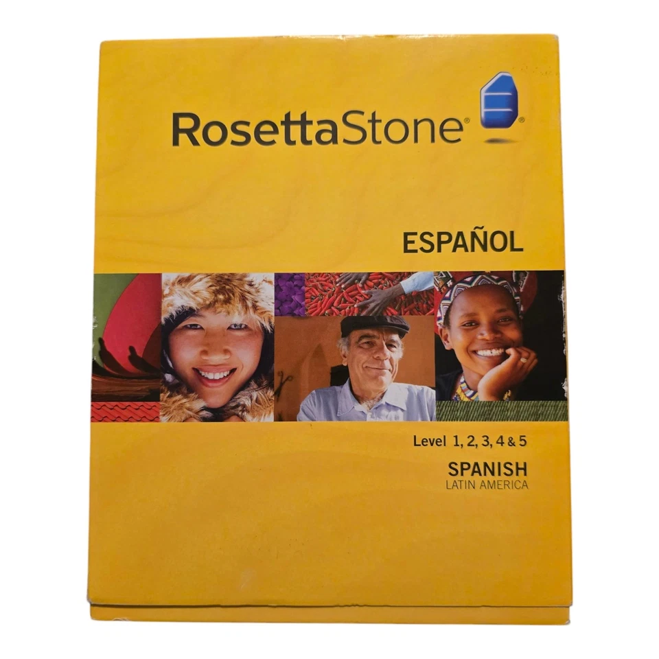 Rosetta Stone Spanish Volumes 1-5 No Headset Everything Else Included Learn Fun  - Image 1 of 4