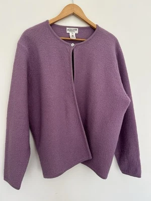 Vtg 3XL Women’s Pendleton Wool Cardigan Sweater Lavender One Button Warm Career - Image 1 of 4