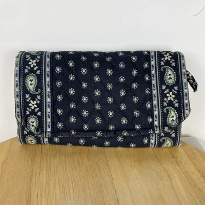 Vera Bradley RETIRADO Puerto Marino Triple Plegable Billetera Chequera Bolso sin asas Cartera Justa Foto 1 de 4