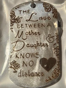 NIP Mother Daughter Engraved Keychain Gift for mother or daughter! Mother's Day - Picture 1 of 3