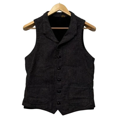 Real McCoy Double Diamond Work Vest 38 M Cinch Shawl Collar Japan F/S - Image 1 of 4
