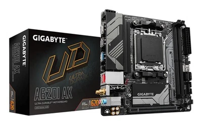 Gebraucht: GIGABYTE A620I AX Motherboard AMD Ryzen AM5 DDR5 Mini ATX WLAN + OVP - Bild 1 von 4
