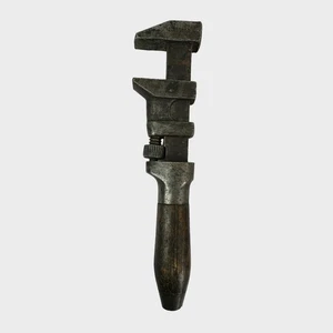 Llave de tubo antigua mango de madera 8,25 pulgadas - Imagen 1 de 8