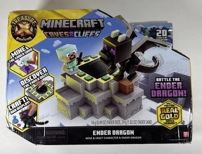 Treasure X Minecraft Cuevas y acantilados Ender Dragon Mine y personaje artesanal nuevo en caja Foto 1 de 4