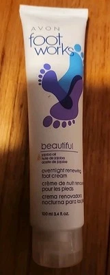 Hermosa crema de noche de lavanda Avon Foot Works 3,4 fl oz Foto 1 de 2