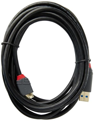 LINDY 36768 3m USB 3.0 Typ A an Micro-B Kabel, Anthra Line 3 m Anthra Line - Bild 1 von 3