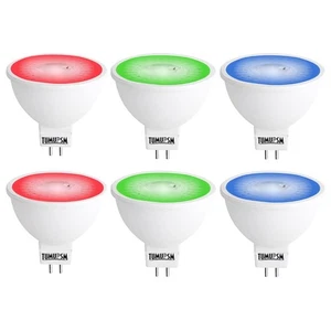 RGB MR16 LED BULB, Red Green Blue MR16 bulb 12V 5W, GU5.3 Pin Base Spotlight,... - Picture 1 of 9