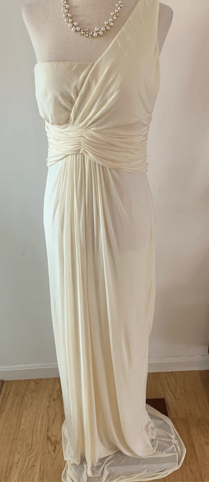 Bcbg off white long maxi dress size small bridesmaid or made of honor or weeding - Image 1 of 4