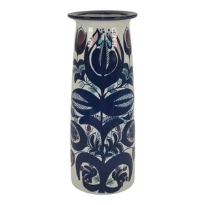 Royal Copenhagen Faience Vintage Art Pottery Blue Tenera Ceramic Vase Jessen - Picture 1 of 6