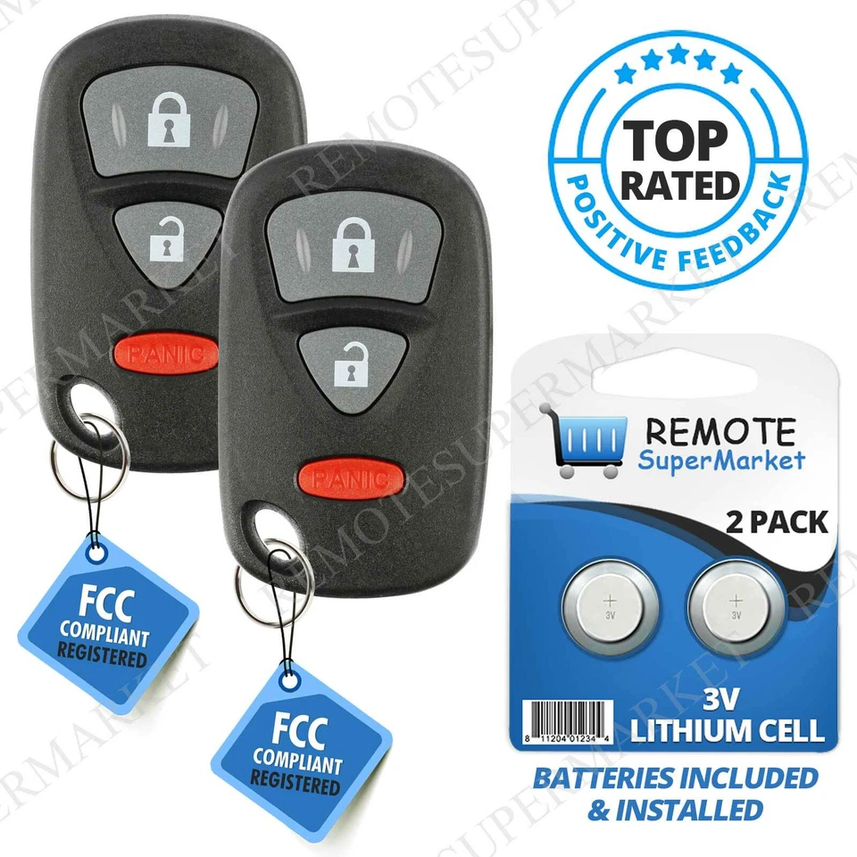 2 Replacement for OUCG8D-246S-A 2004 2005 2006 Suzuki XL7 Remote Car Keyless Fob Foto 1 de 1