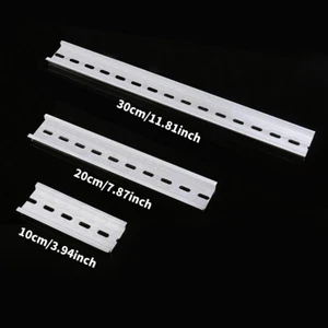GEYA 35mm Width Din Rail 10cm 15cm 20cm 30cm Aluminum Alloy Slotted Rail Length - Picture 1 of 4