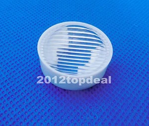 50 Stück 90° High Power LED Linse 23mm Konvexlinse PMMA LED Linse mit weißem Halter DIY - Bild 1 von 2
