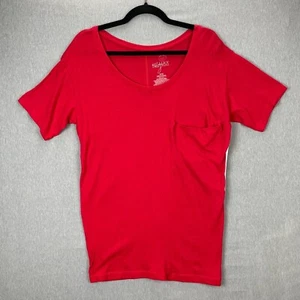 NEW Miley Cyrus Max Azria Shirt Womens Medium Red Short Sleeve - Picture 1 of 11