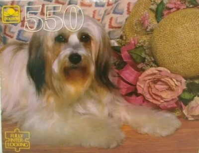 Vintage 1989 Golden Ron Kimball Dog Puppy 550 PCS Fully Interlocking Puzzle NIB  - Image 1 of 4