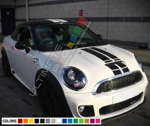 Stripe Sticker Decal for Mini Coupe R58 JCW Cooper S Mirror Bonnet roof trunk rs - Picture 1 of 8