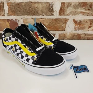 VANS Edición Limitada Old Skool x Bob Esponja Para Hombre Talla 10.5 Cuadros Fuera de la Pared - Imagen 1 de 10
