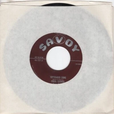 Errol Garner – September Song / Stompin' At The Savoy 7"45 — 第 1/4 张图片