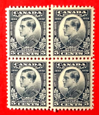 CANADA Sc#193 1932 EDWARD Prince of Wales Block of 4 Mint NH OG XF (LB) - Image 1 of 3