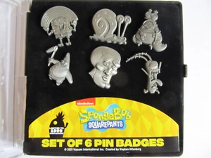 SPONGEBOB SQUAREPANTS LIMITIERTE EDITION - SET MIT 6-PIN-ABZEICHEN (limitiert auf 1.999) - Bild 1 von 3
