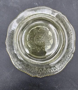 Bund Glas PATRIZIER BERNSTEIN / SPEICHE 6" Brotteller * 4er Set * TOP - Bild 1 von 6