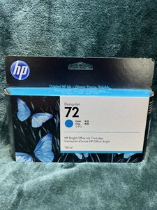 December 2022 Genuine HP 72 Cyan Ink Cartridge C9371A - Picture 1 of 3