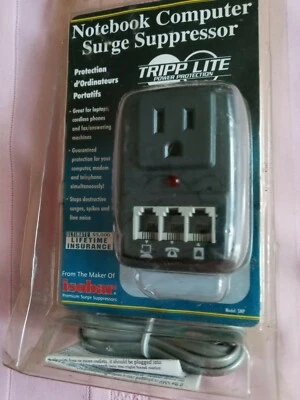 NEW Tripp Lite SMP Notebook Computer Surge Suppressor with RJ11 line  - Image 1 of 3