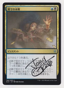 Signed Japanese Drown in the Loch HP Throne of Eldraine Artist John Stanko MTG! - Picture 1 of 2