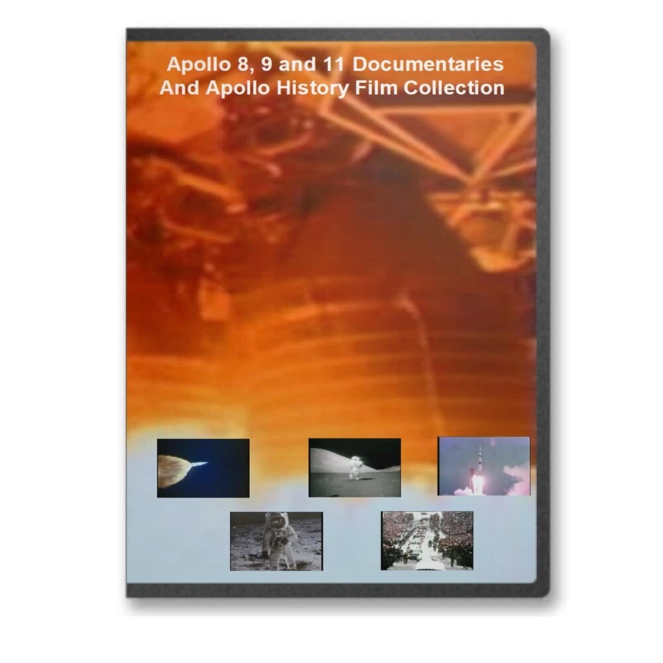 APOLLO 8, 9, 11 NASA MANNED MOON SPACE MISSIONS DVD - A131 - Image 1 of 1