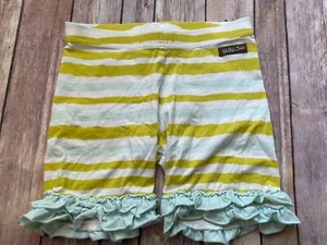 Matilda Jane sz 10 Hello Lovely More Than Frills green blue Striped shorties B14 - Picture 1 of 2
