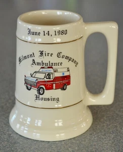 VINTAGE MILMONT FIRE COMPANY AMBULANCE HOUSING (June 14, 1980) MUG - Picture 1 of 4